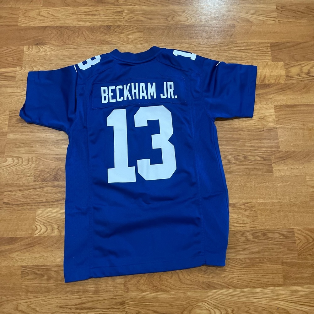New York Giants Odell Beckham Jr Football Jersey Youth Boys Size: Med (10-12) - Picture 3 of 3